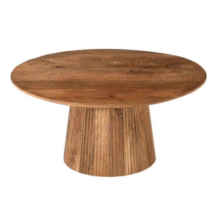 Salontafel Salvatora ø80 Mangohout Bruin