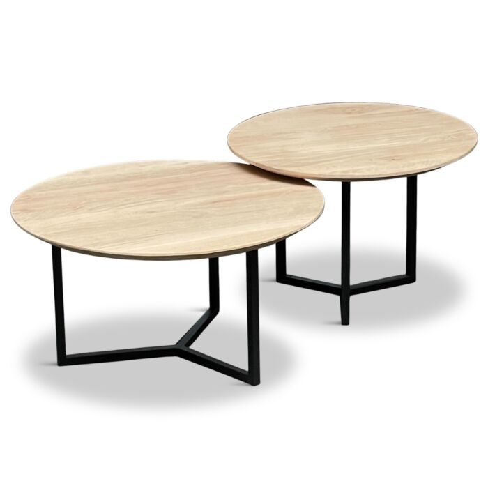 Salontafel Set van 2 Maxime Naturel White