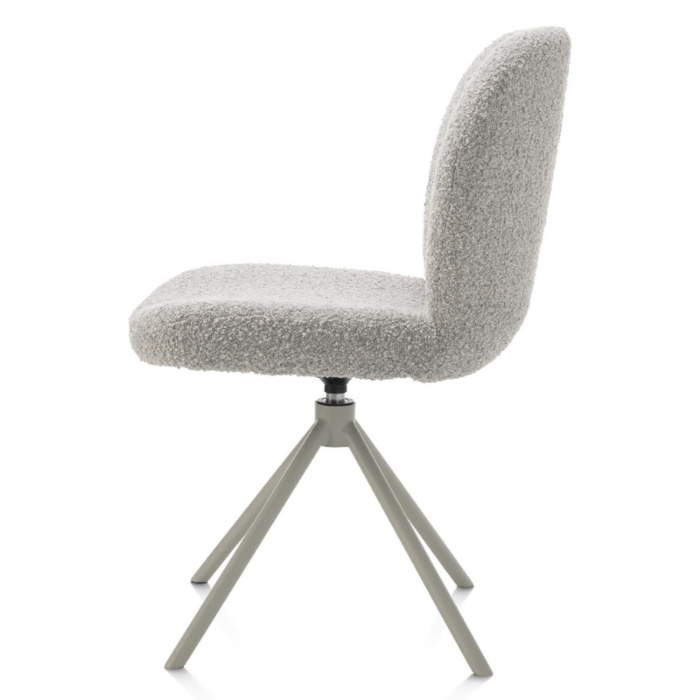 Eetkamerstoel Jaxon Silk Grey Frame Kiezel