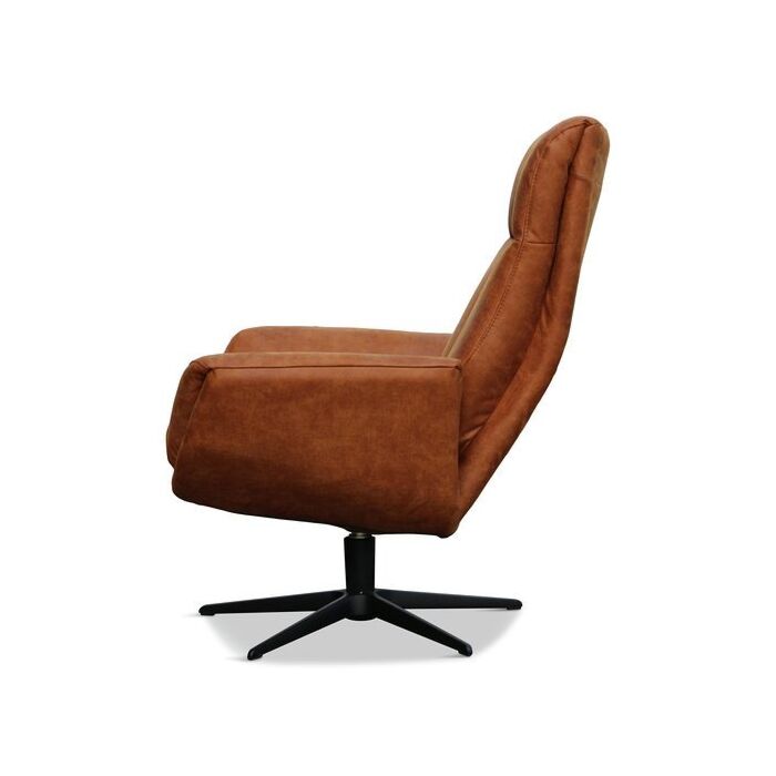 Draaifauteuil Nienke Industrieel Cognac 