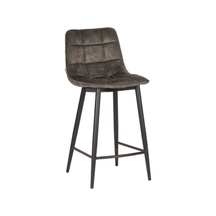 LABEL51 Barkruk Jelt - Hunter - Velours - Zithoogte 65