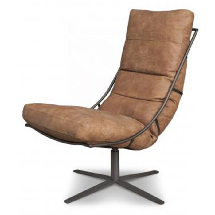 Draaifauteuil Rufus Leder