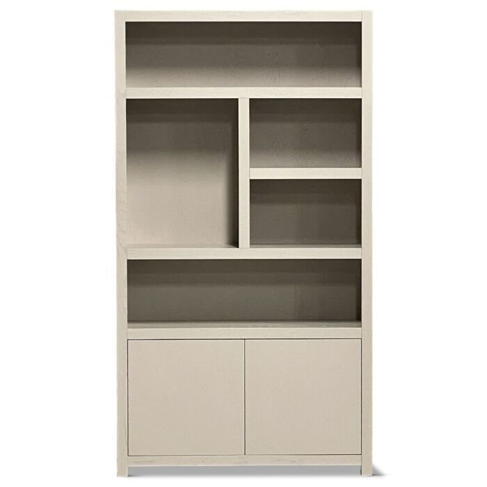 Boekenkast Set Diamond Taupe Links 120cm Eiken
