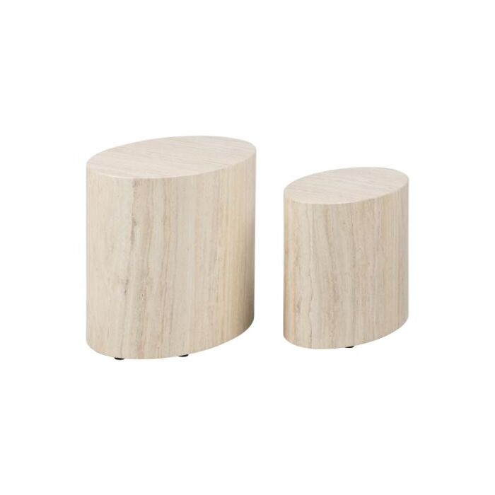 Salontafelset Van 2 Cemi Travertine