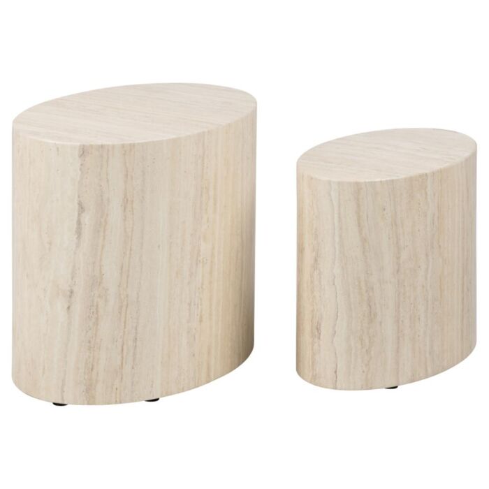 Salontafelset Van 2 Cemi Travertine