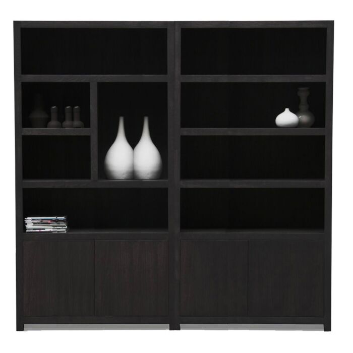 Boekenkasten Set Diamond 120cm Rechts Eiken