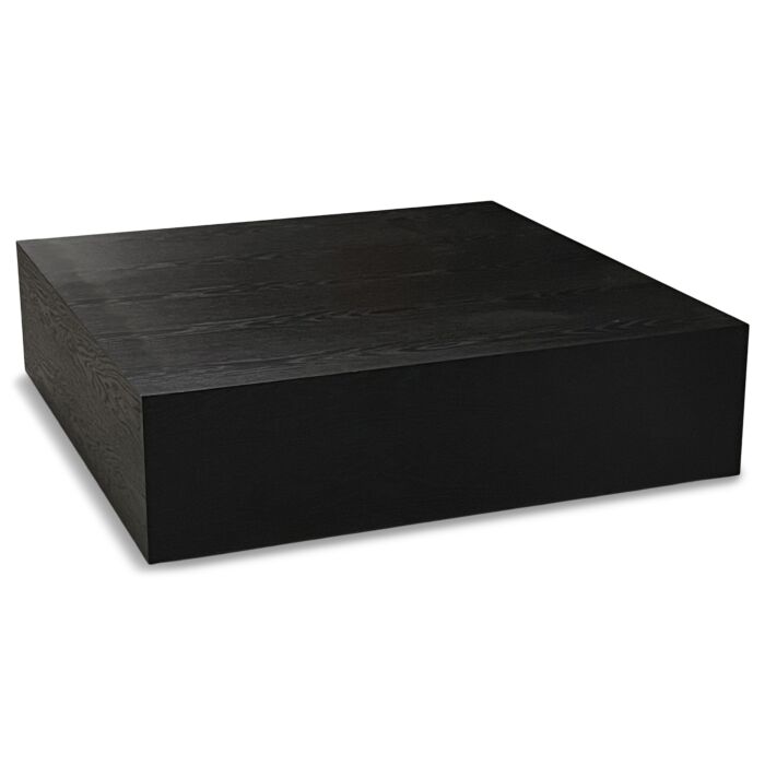 Salontafel Blok Diamond Zwart 100cm Eiken
