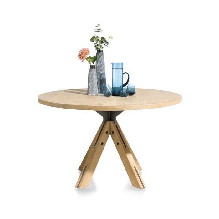 Jardino, Eetkamertafel Rond 130 Cm - Centrale Poot