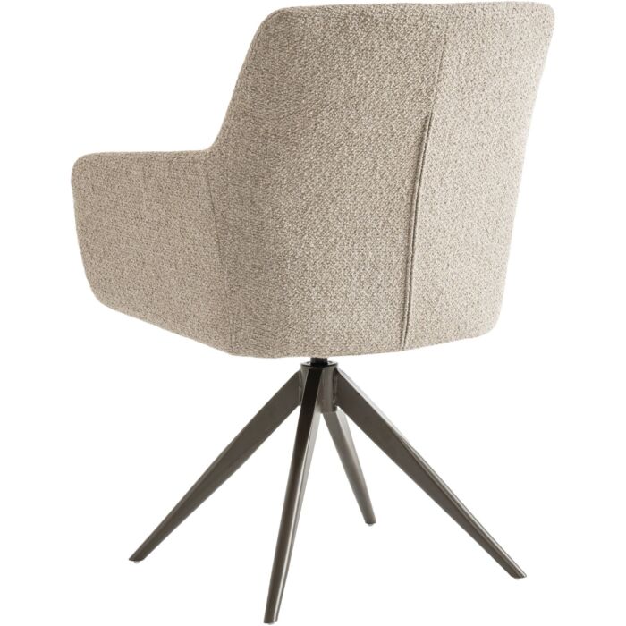 Eetkamerstoel Vinta Beige (metaal bruin)