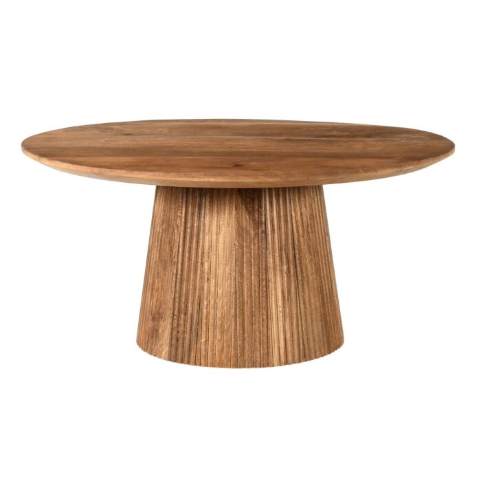 Salontafel Salvatora ø80 Mangohout Bruin