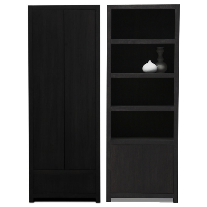 Boekenkastenset Diamond 80cm Recht Eiken