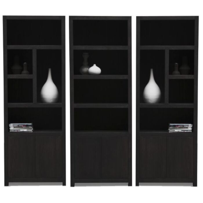 Boekenkasten Set Diamond Van 3 80cm Eiken