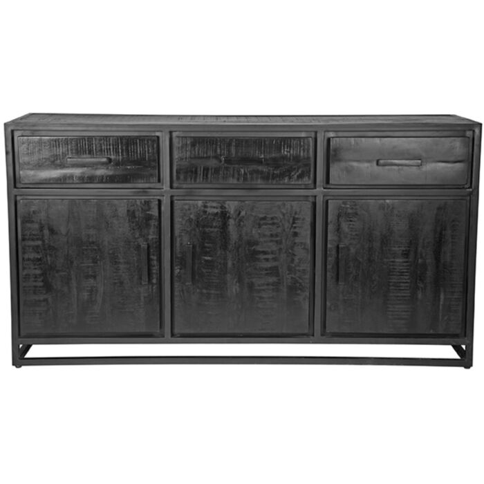 LABEL51 Dressoir Chili - Zwart - Mangohout - Dressoir