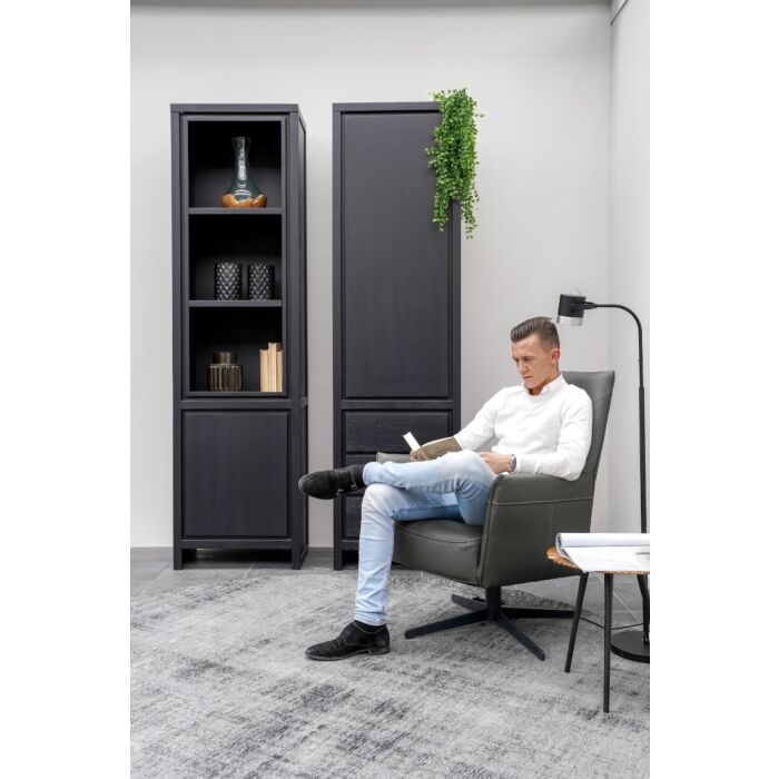 Fauteuil Matera Hoge Rug Lichtgrijs