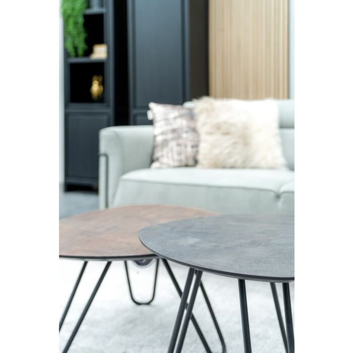 Masura, Salontafel Hoog 68 X 67,5 Cm - Antraciet