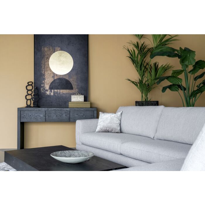 Sidetable Diamond Zwart 140cm Eiken