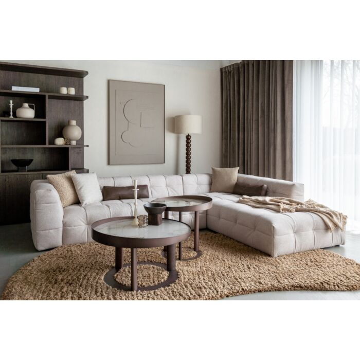 Hoekbank Twister Beige Rechts