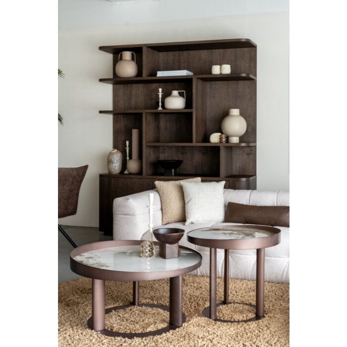 Boekenkast Japano 8-Vaks New Brown