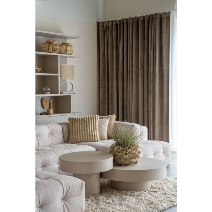 Salontafel Pando Taupe Ø60