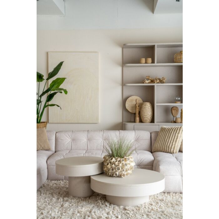 Salontafel Pando Taupe Ø60