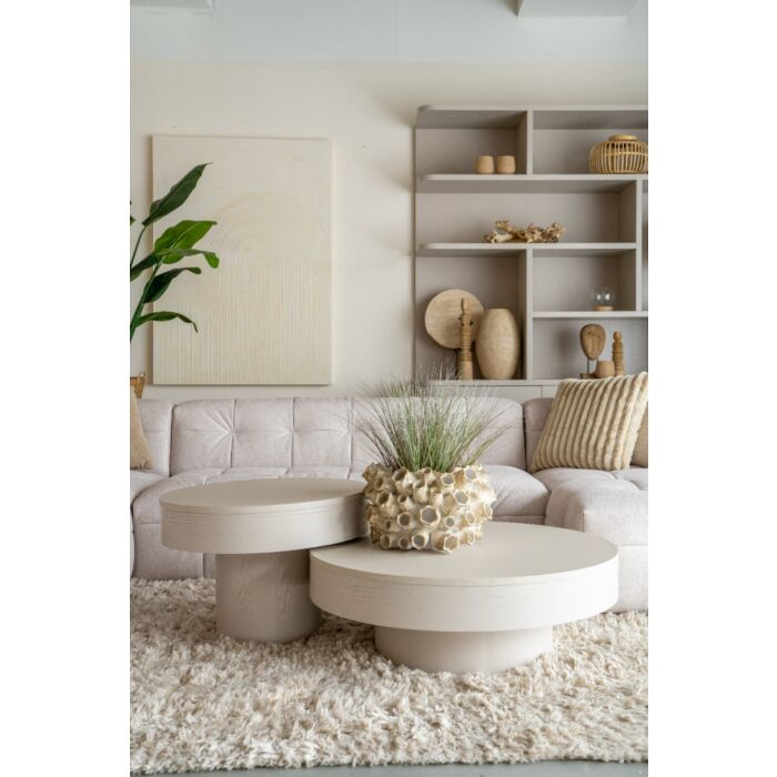 Salontafel Pando Taupe Ø60