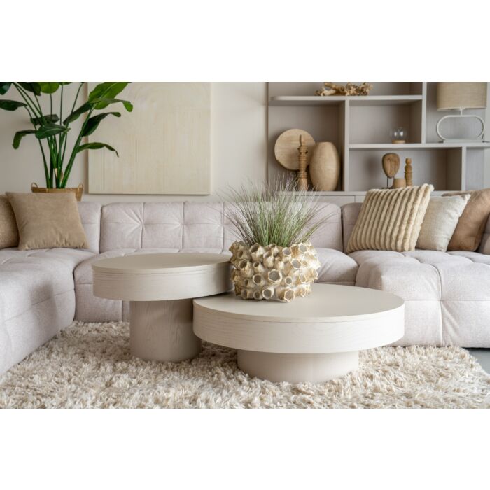 Salontafel Pando Taupe Ø85cm