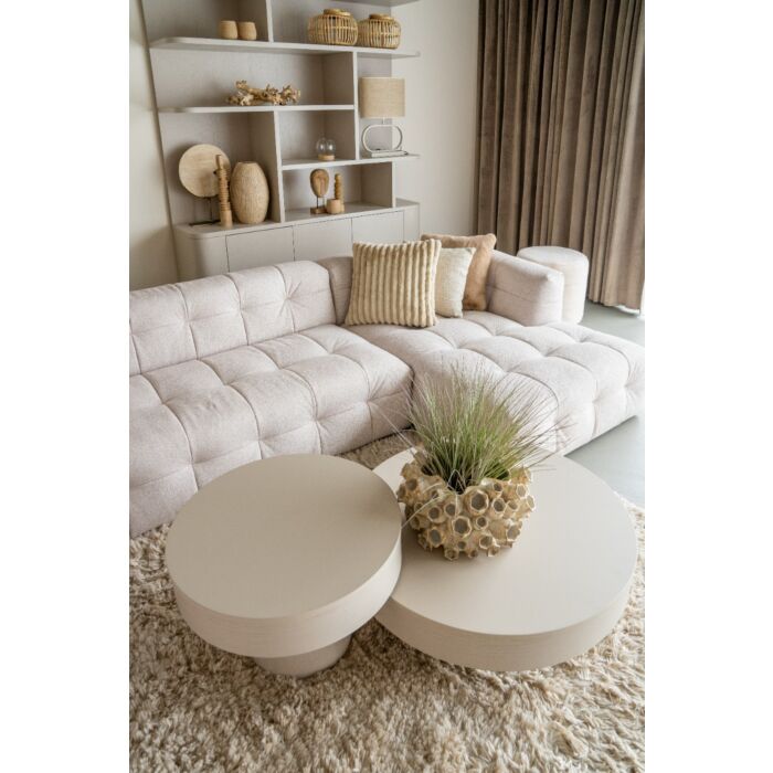 Salontafel Pando Taupe Ø85cm