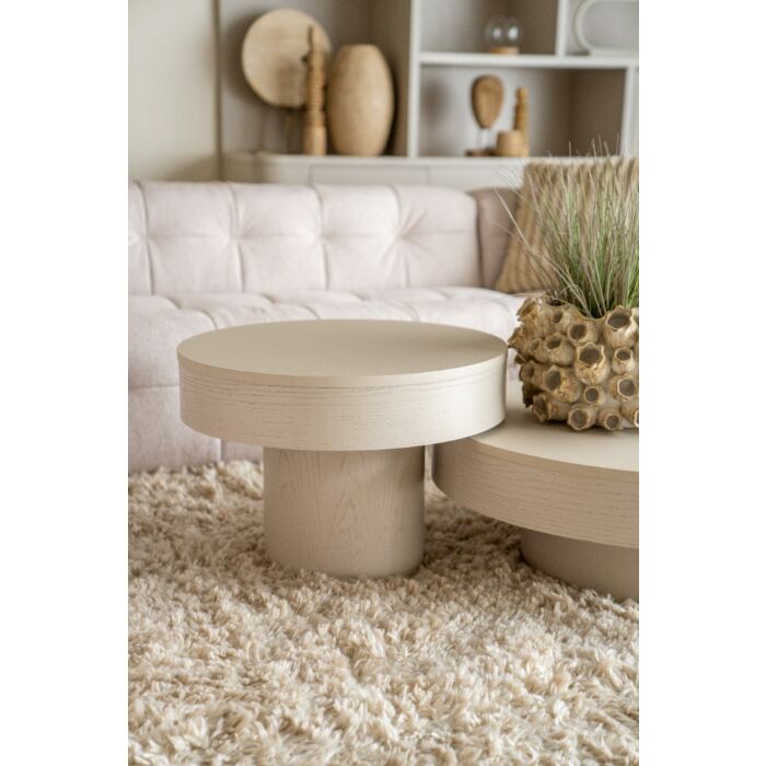 Salontafel Pando Taupe Ø85cm