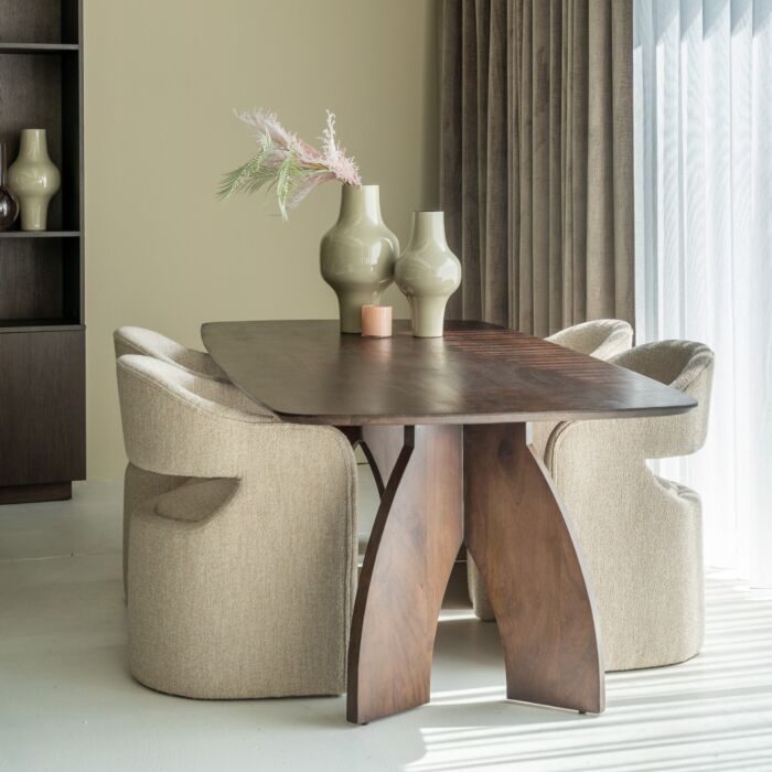 Eettafel Alfa Mangohout 210cm