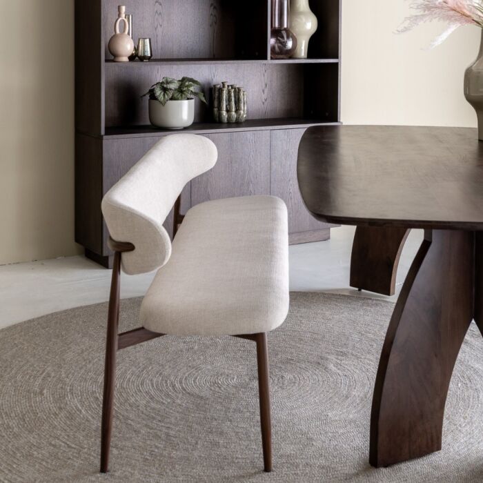 Eetkamerbank Jessda Crème 200cm