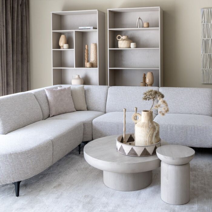Boekenkast Eco Line 5 Vaks Rechts Taupe