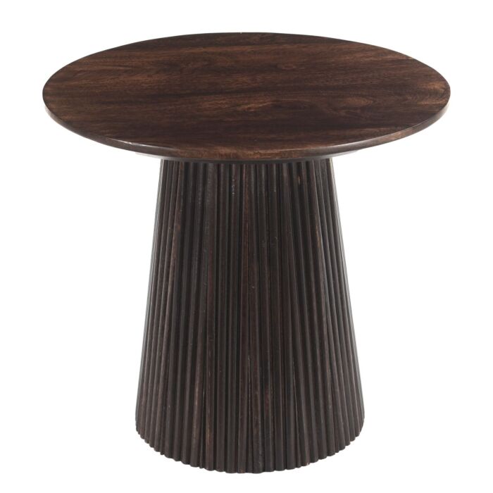 Bijzettafel Salvatora ø50 Mangohout Walnut