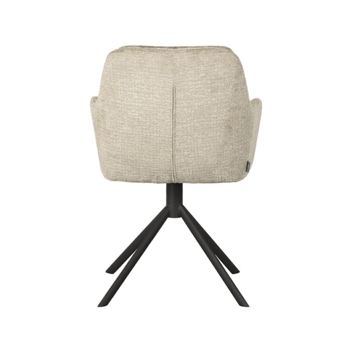 LABEL51 Eetkamerstoel Joy Beige Fluweel