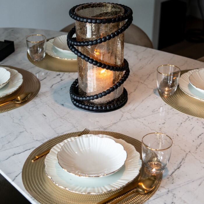 Eettafel Trocadero Wit Marmer 