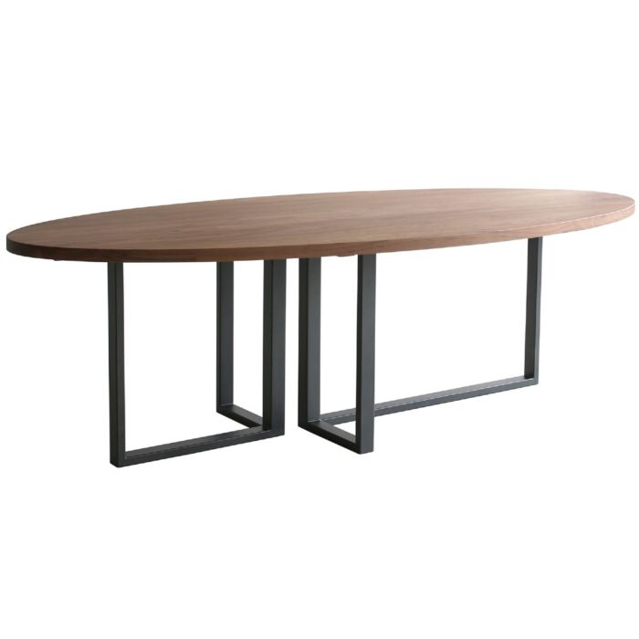 Eettafel Eris Ovaal Kopshout Blad 4 Cm