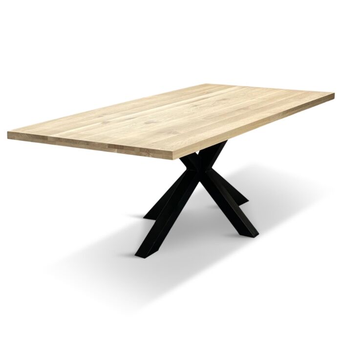 Tafel Met Matrix Poot Ramon Zwart Eiken 4cm