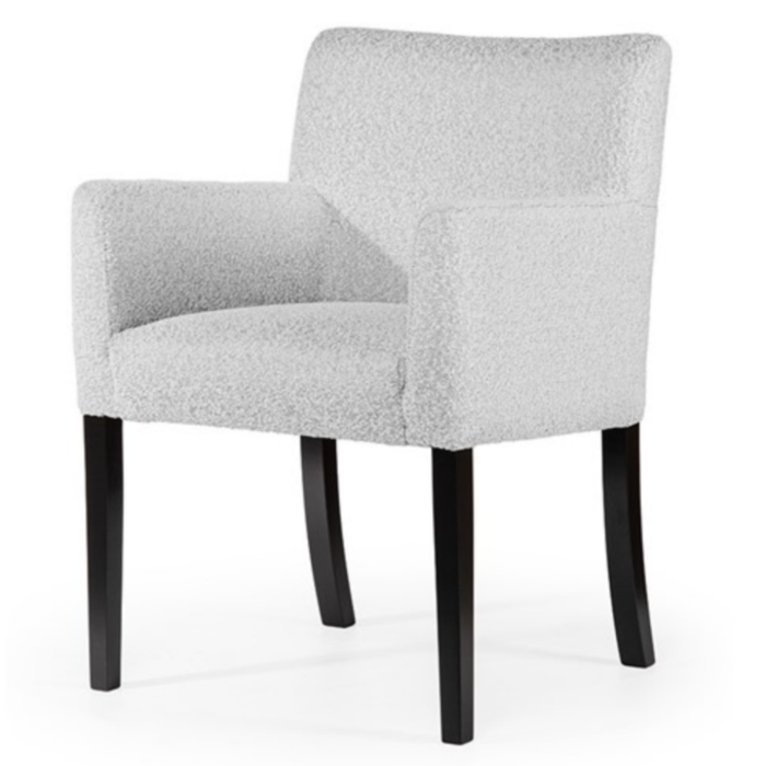 Eetkamerstoel Gina Wit Bouclé