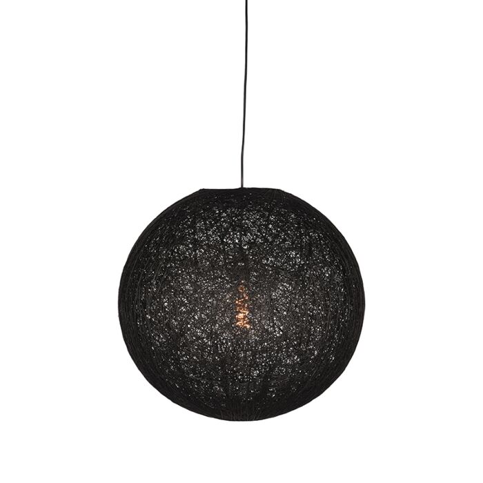 LABEL51 Hanglamp Twist - Zwart - Vlas - M