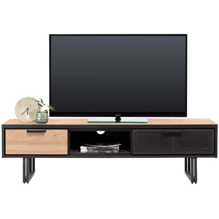 Avalon, Tv-Dressoir 160 Cm - 2-Laden + 1-Niche - Natural