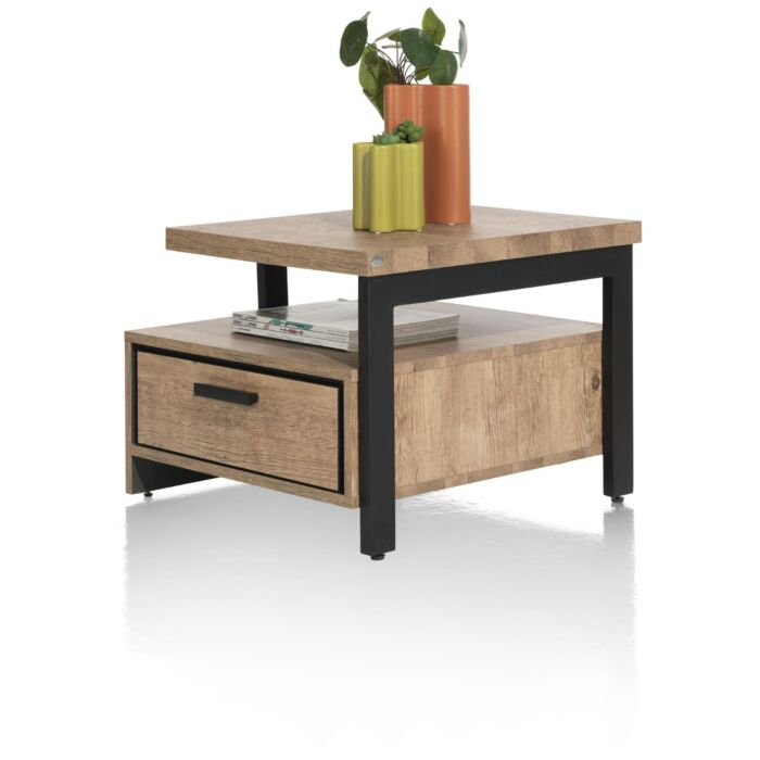 Pavarotti, Bijzettafel 60 X 60 Cm + 1-Lade T&T + 1-Niche