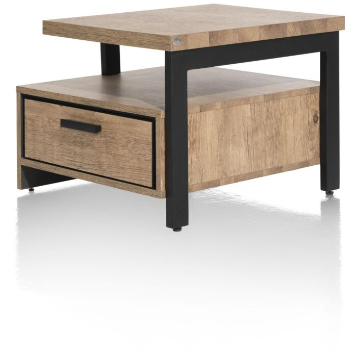 Pavarotti, Bijzettafel 60 X 60 Cm + 1-Lade T&T + 1-Niche