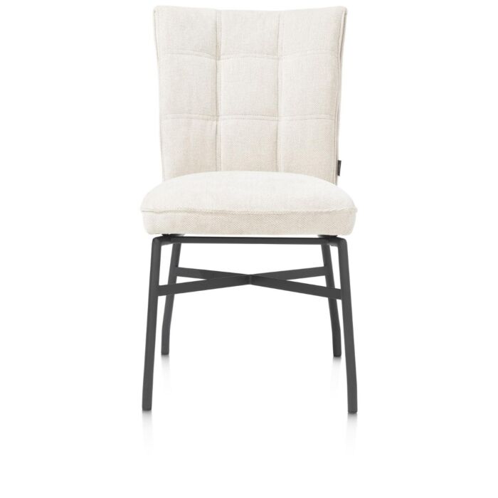 Eden, Eetkamerstoel - Metalen Frame - Pocket - Livigno Crème Met Accent In Calabria Crème