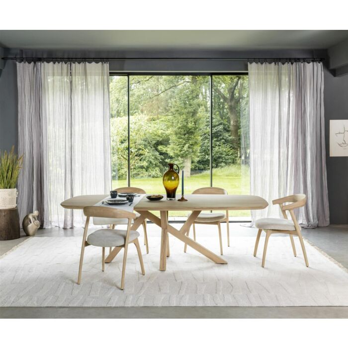 Shimla, Eetkamertafel 240 X 120 Cm - Houten Poten