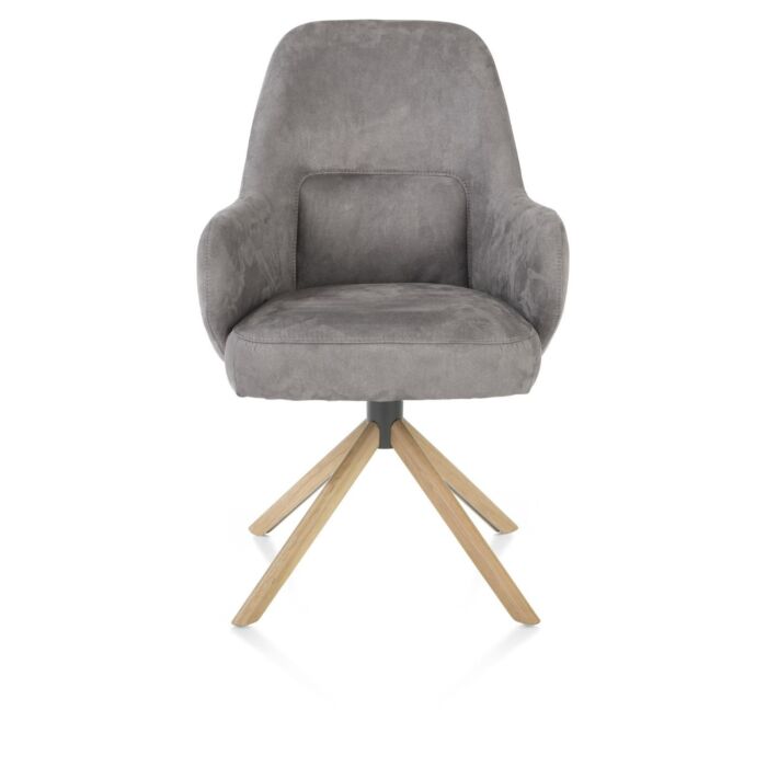 Armstoel Melle Eiken Charcoal