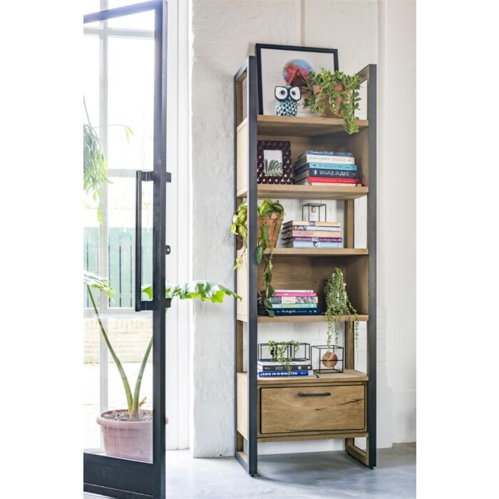 Metalo, Boekenkast 65 Cm - 1-Lade + 5-Niches