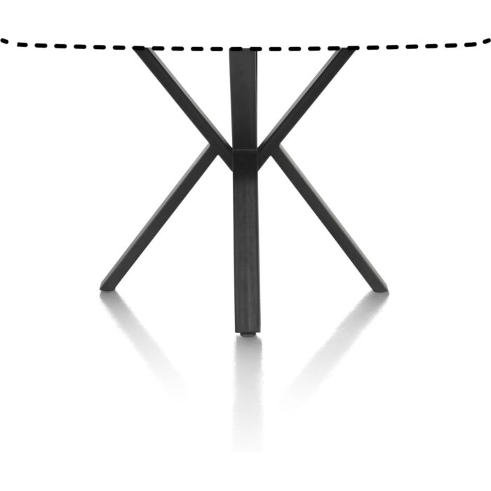 Palace, Bartafel 150 X 120 Cm - Centrale Poot (Hoogte: 92 Cm) - Lichtgrijs