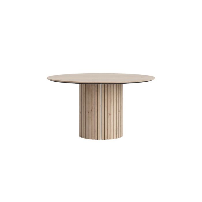 Pavie, Eetkamertafel Rond 140 Cm (Houten Poot) - Natural