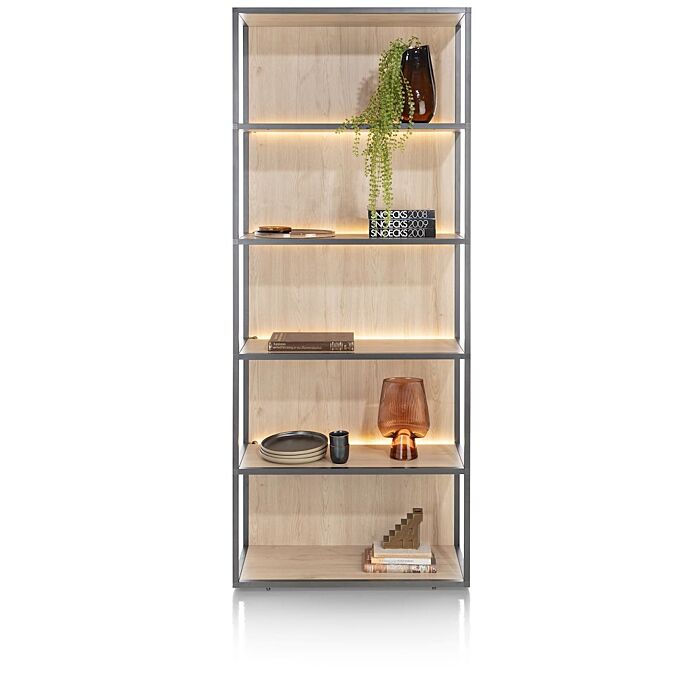 Lindfield, Boekenkast 80 Cm. - 5-Niches (+ LED)