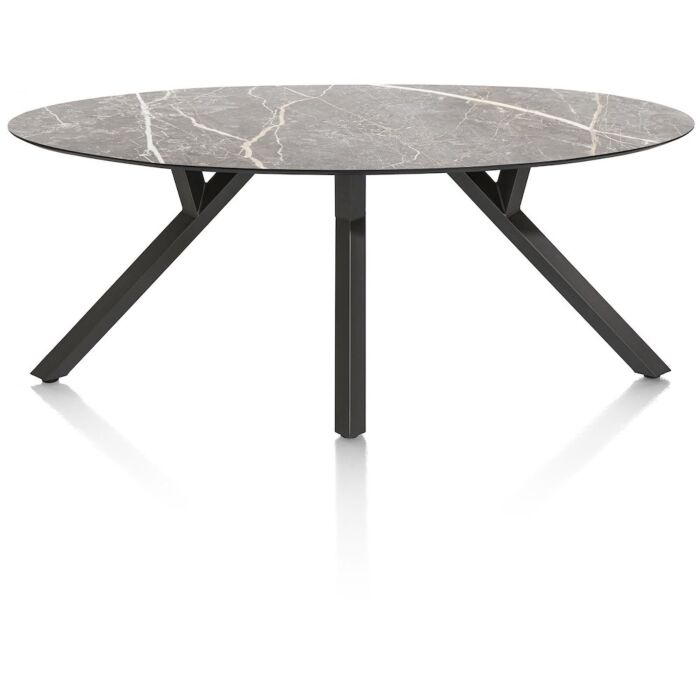 Eetkamertafel Minato Ellips 210x105 Cm Lichtgrijs