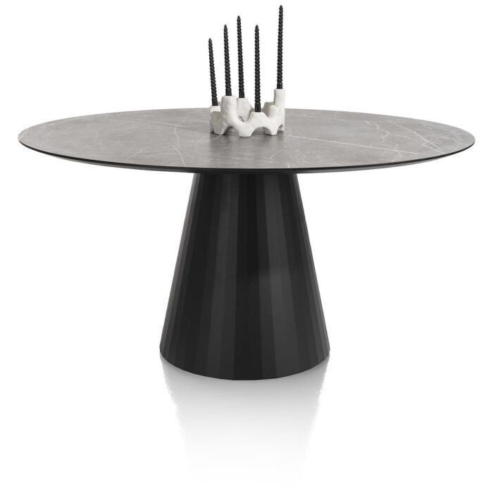 Eetkamertafel Arabax Ovaal 150x120 Cm Lichtgrijs